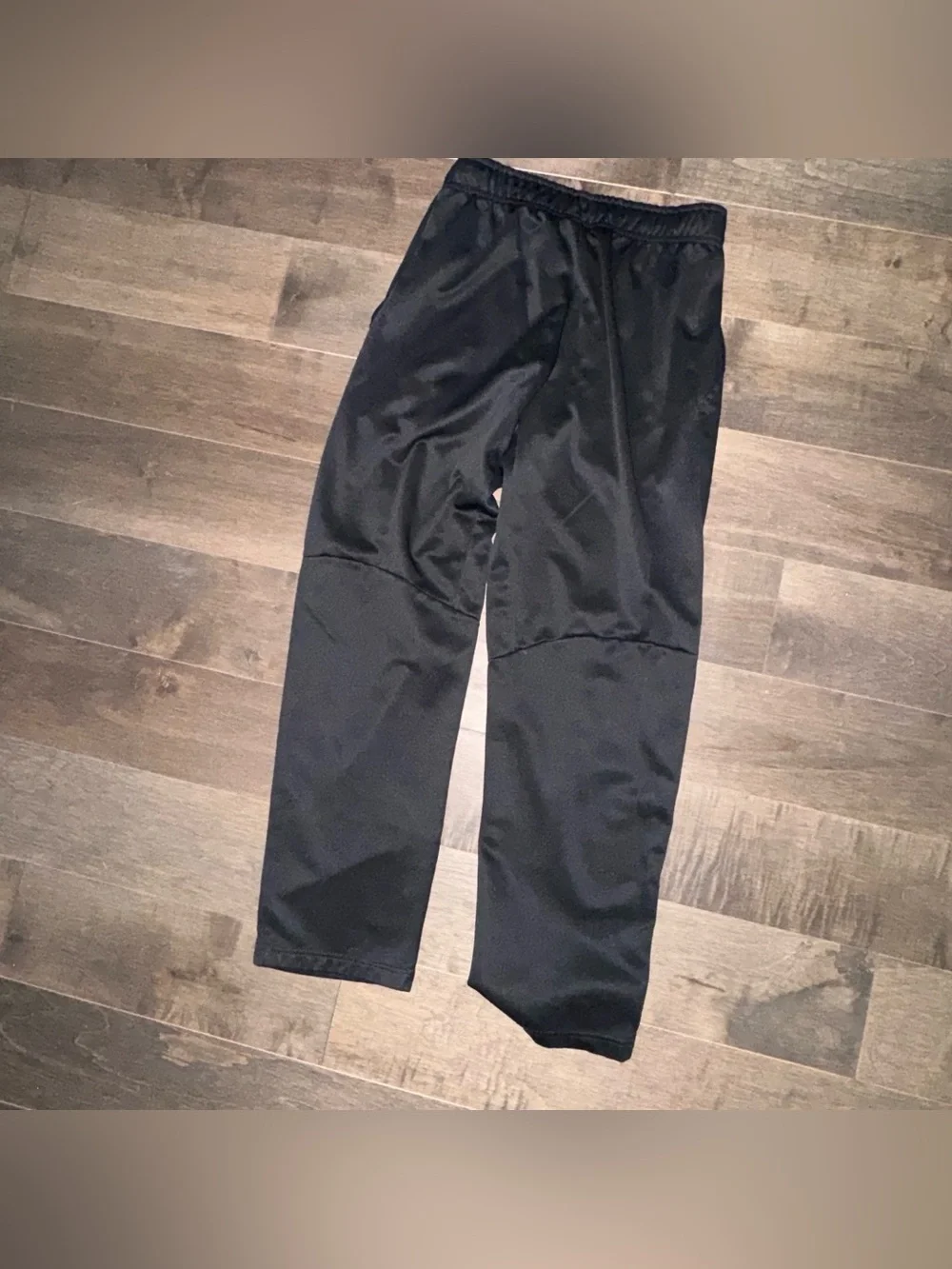 Nike Black Boys' Athletic Joggers with Gray Swoosh